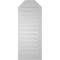 Ekena Millwork Octagonal Top Surface Mount PVC Gable Vent w/ 2"W x 2"P Brickmould Sill Frame, 16"W x 40"H GVPOT16X4003SF - alternate 2